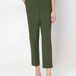 Vero Moda Women Slim Fit High-Rise Formal Trousers-image-97
