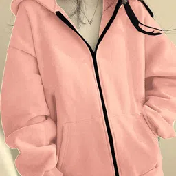 Parona Women Solid Hooded Long Sleeves Sweatshirt-picture-22