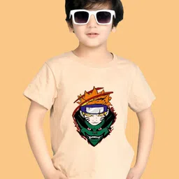 NUSYL Boys Graphic Printed Round Neck Cotton T-shirt-picture-40