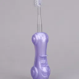 fab n funky Toothbrush Ultra Soft Bristles Car Shape With Panda Key Chain - Purple image 5