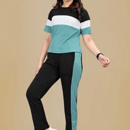 jk creation Colorblock Women Track Suit image 3