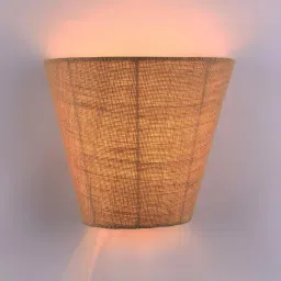 new era Felicity Natural Fiber Flush Mount Wall Light (Natural Finish) image 3