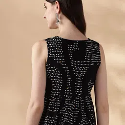 Anouk Bandhani Printed V-Neck Top image 5