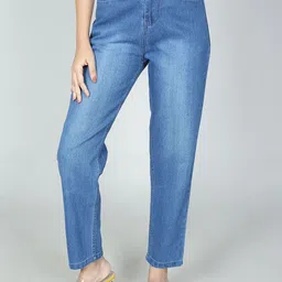 Novio Women Comfort Low Distress Light Fade Stretchable Jeans-image-78