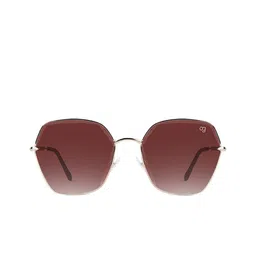 Woggles Unisex Hexagonal Sunglasses with UV Protected Lens WOMT-MHX-009C8 image 3