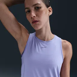 Nike One Classic Women's Dri-FIT Printed Brand Logo Round Neck Tank Top-picture-11