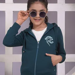 Crimsoune Club Girls Hooded Front-Open Sweatshirt-picture-12