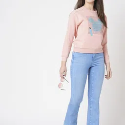 Kraus Jeans Women Flared High-Rise Jeans image 4