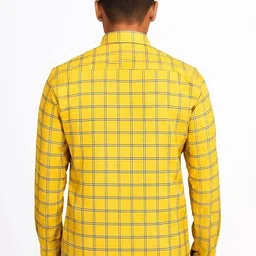 Garment Globe Checked Spread Collar Khadi Cotton Shirt image 5
