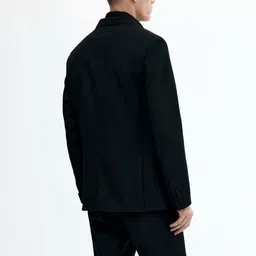 H&M Slim Fit Wool-Blend Tuxedo Jacket image 4