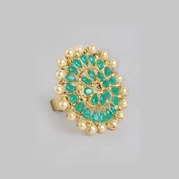 Anxvi Set Of 2 Traditional Gold Plated Adjustable Finger Rings image 3