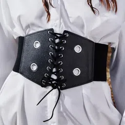 elivor Women Casual, Evening, Party Black Artificial Leather Belt-picture-14