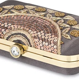 for the beautiful you Party Grey Clutch - Regular Size image 3