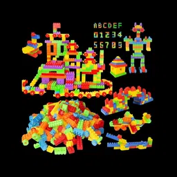 somstar Mega Junior Building Blocks Set – 50+ Pcs, Large Size, Multicolor STEM Bricks image 5