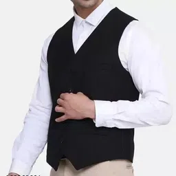cara cola Solid Men Waistcoat image 2