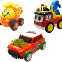 vaniha Unbreakable Four-Wheel Drive Friction Powered Diecast Toy Set-E98-picture-35