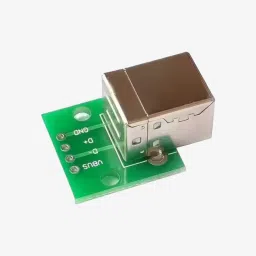 USB Type-B Female Head to DIP 4-Pin Breakout PCB Module image 3