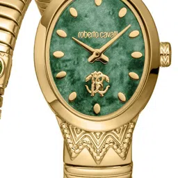 Roberto Cavalli Women Embellished Dial & Stainless Steel Wrap Around Straps Analogue Watch RC5L104M0025 image 4