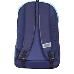 DEVAGABOND Unisex Navy Blue & Black Striped Backpack image 5