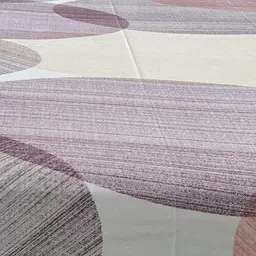 URBAN SPACE Serene Pink & Purple Geometric Cotton 200 TC Single Bedsheet & 1 Pillow Cover image 4