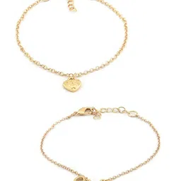 AMI Women Set of 6 Gold-Plated Armlet Bracelet image 4