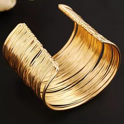 Jewels Galaxy Women Gold-Plated Bangle-Style Bracelet image 4