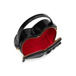 MIRAGGIO Black Soul Cross Body Bag with Detachable Strap (M) image 4