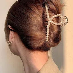 DN Creation Gold-Toned Embellished Claw Clip image 2