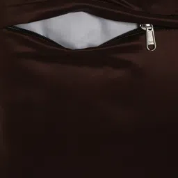 HOSTA HOMES Brown & Gold-Toned Set of 2 Geometric Velvet Square Cushion Covers image 3