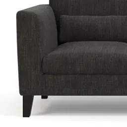 urban ladder create Lewis 2 Seater Fabric Sofa in Graphite Grey Colour image 4