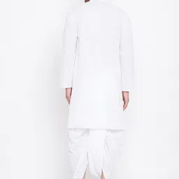 VASTRAMAY Men Pure Cotton Kurta with Dhoti Pants image 2
