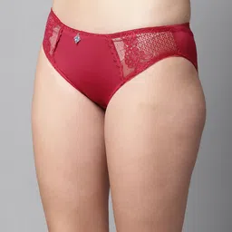 PrettyCat Pack Of 2 Self-Design Bikini Briefs PC-PA-6098-RED-BLU-S image 2