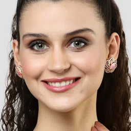 KARATCART Rose Gold Classic Rose Gold Plated Studs Earrings image 4