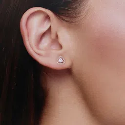 KAI JEWEL 92.5 Sterling Silver Rhodium-Plated Cubic Zirconia Contemporary Stud Earrings image 4