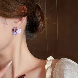 Celestique Contemporary Stone Studded Studs image 4