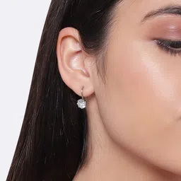 GIVA 925 Sterling Silver Rhodium Plated Zircon Tiny Stud Earrings image 4
