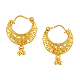 MEENAZ Set of 2 Gold-Plated Classic Studs Earrings image 4