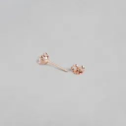 Zavya Rose Gold Plated 925 Sterling Silver Studs Earrings image 5