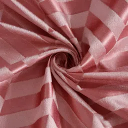 SOKNACK Red & Pink Geometric Printed Black Out Window Curtain image 3