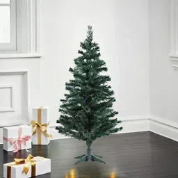 eCraftIndia 4 Feet Green Artificial Christmas Tree with Stand image 1