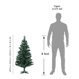 eCraftIndia 4 Feet Green Artificial Christmas Tree with Stand image 4