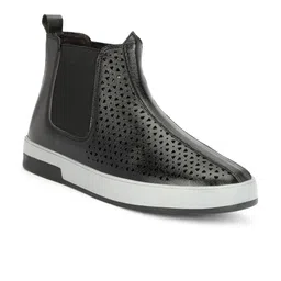 SHOZANIA Men Textured Chelsea Boots image 2