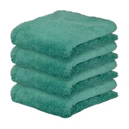 Kuber Industries 4-Pcs Green Microfiber 350 GSM Bath Towels image 2