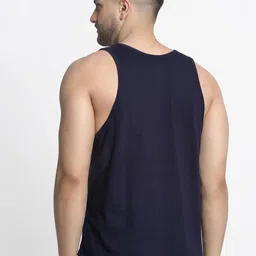 Friskers Men Pack Of 2 Printed Pure Cotton Innerwear Gym Vests image 2