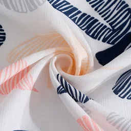 Cortina White & Black 2 Pieces Quirky Printed Window Curtain image 2