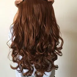 CRIBE Clip-In Locks Wavy Hair Extension - Brown - 24 Inch-image-13