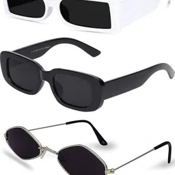 sheomy Thug Life Party Glasses Funny Novelty Shades Gangster Gangsta Life, Photo Props Unisex Sunglasses (Pack of 3 (Black)) -025 image 1