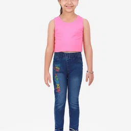 Naughty Ninos Girls Embroidered Jeggings image 3