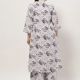 SHOWOFF Plus Plus Size Abstract Printed Smocked Basic Jumpsuit With Shrug image 5