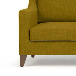 urban ladder create Abbey 3 Seater Fabric Sofa in Olive Green Colour image 5